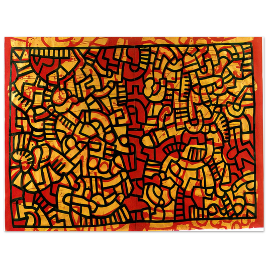 Keith Haring - UNTITLED 1979  75x100 cm / 30x40inches Fine Art Poster