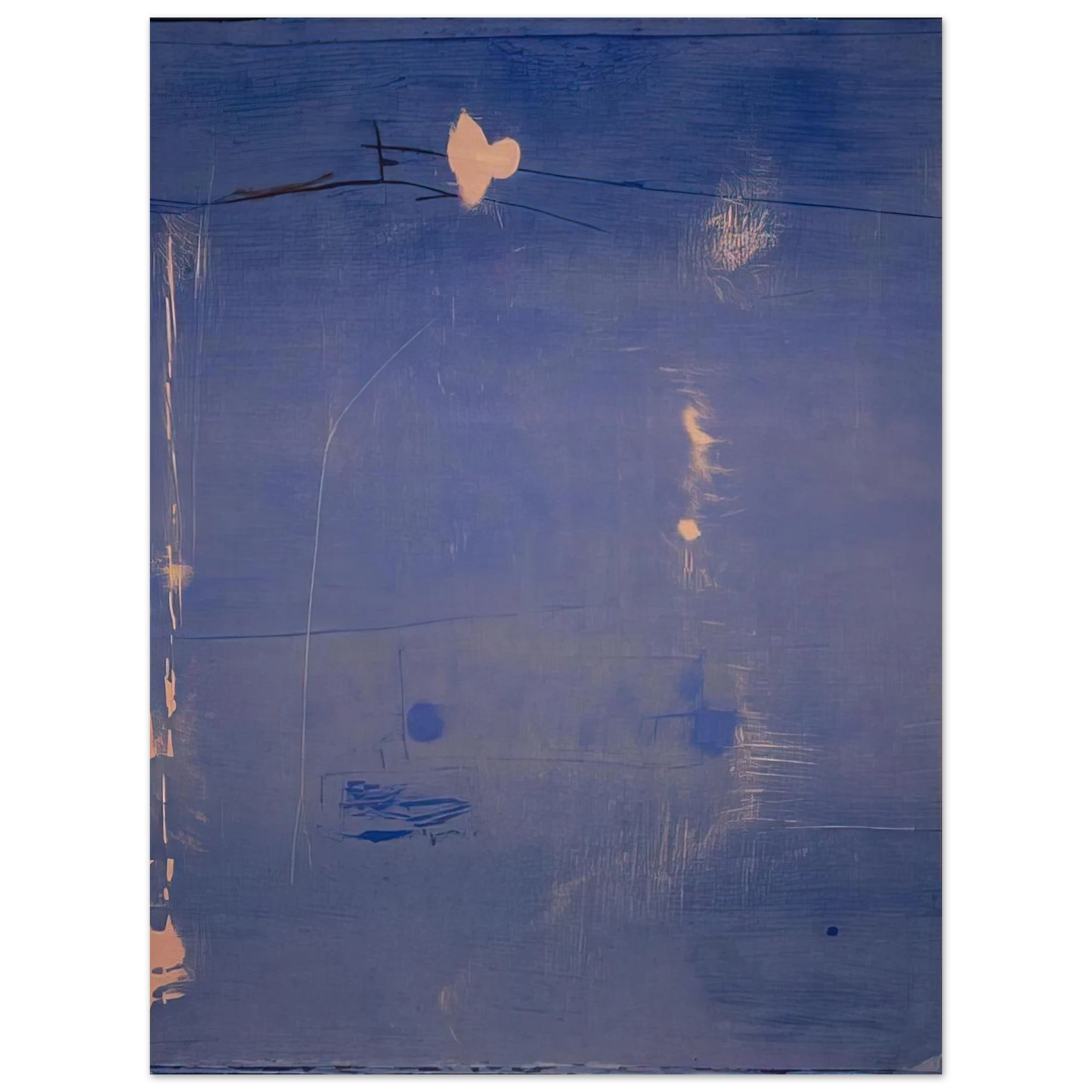 Helen Frankenthaler - Cameo - 1980 Wall art - 30x45 cm / 12x18 inches - Premium Wooden Framed Poster With Fine Art Paper-canvas - Wood frame