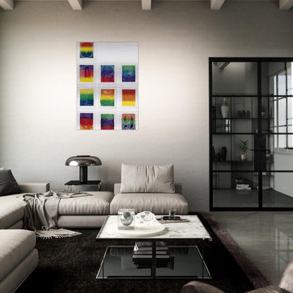 COLOR NUMERAL SERIES ULAE 59 68 1969 - Jasper Johns Brushed Aluminum Print - 70x100 cm / 28x40 inches | Jasper Johns Aluminum Print | Jasper Johns Prints