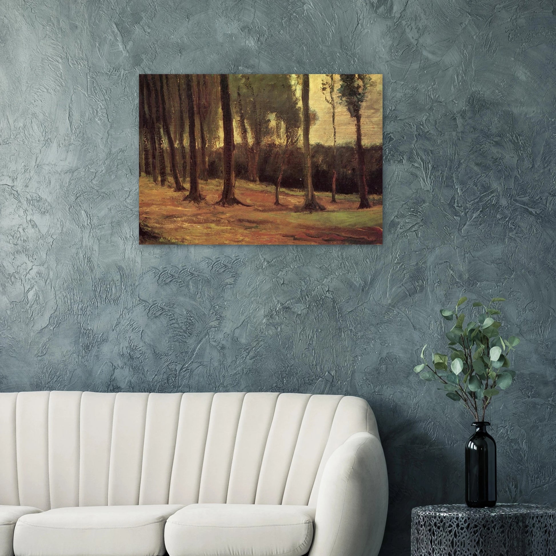 Edge of a Wood - Vincent van Gogh Brushed Aluminum Print - 70x100 cm / 28x40 inches | Vincent van Gogh Aluminum Print | Vincent van Gogh Prints