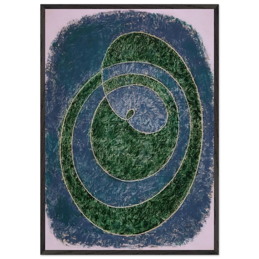 PROTO FORM B 1938 - Josef Albers 70x100 cm / 28x40 inches Framed Art Print – Black Wooden Frame