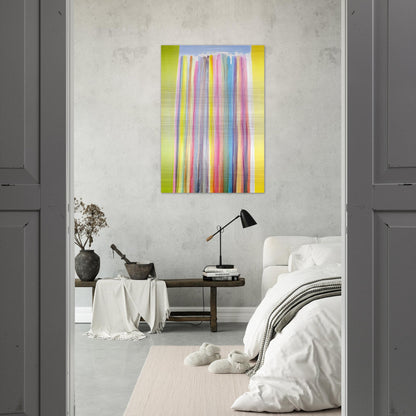 Oriole Sky - 1972 - Ronnie Landfield Brushed Aluminum Print - 70x100 cm / 28x40 inches | Ronnie Landfield Aluminum Print | Ronnie Landfield Prints