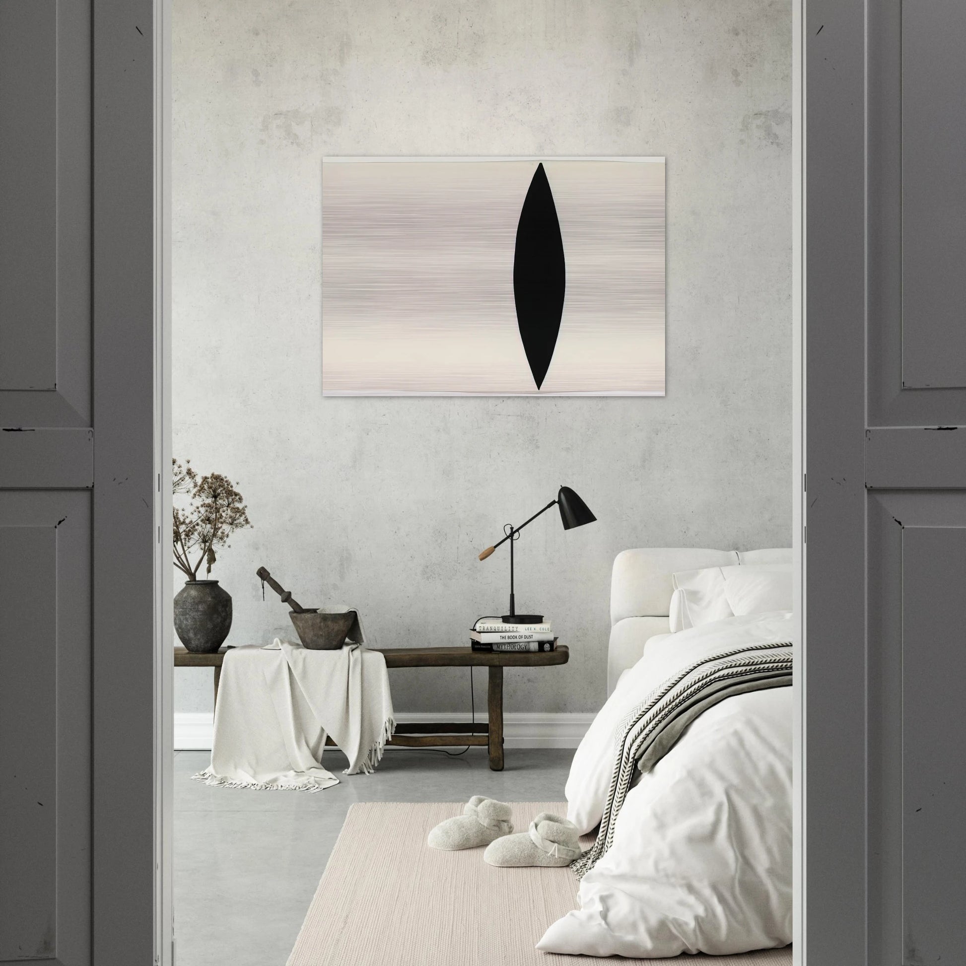 Mandorla Form - Ellsworth Kelly Brushed Aluminum Print - 70x100 cm / 28x40 inches | Ellsworth Kelly Aluminum Print | Ellsworth Kelly Prints