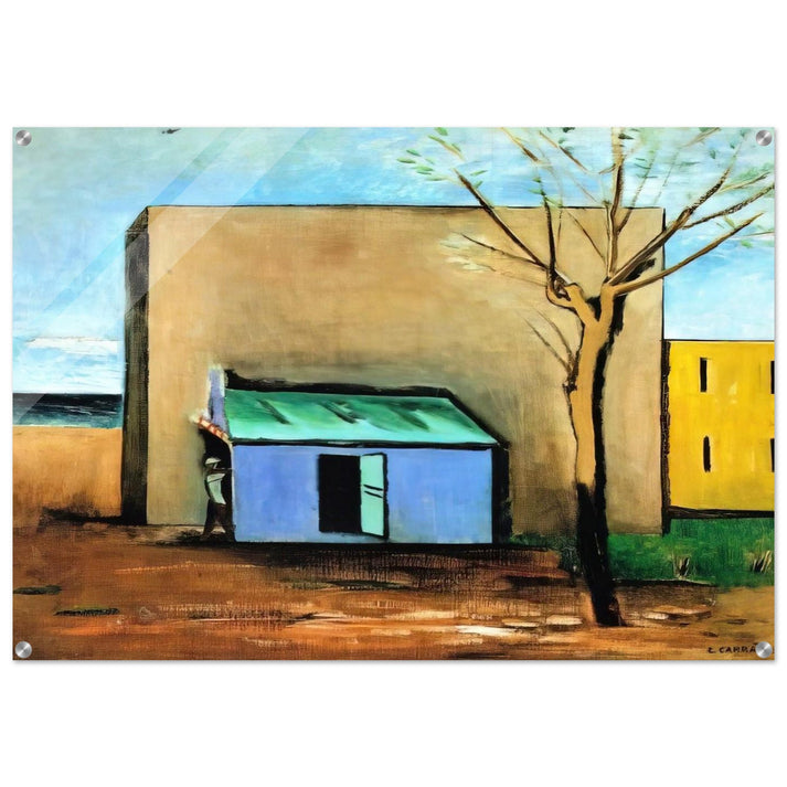 IL BERSAGLIO 1928 - Carlo Carra Acrylic Print - 70x100 cm / 28x40″ inches | Carlo Carra Wall Art | Carlo Carra Prints