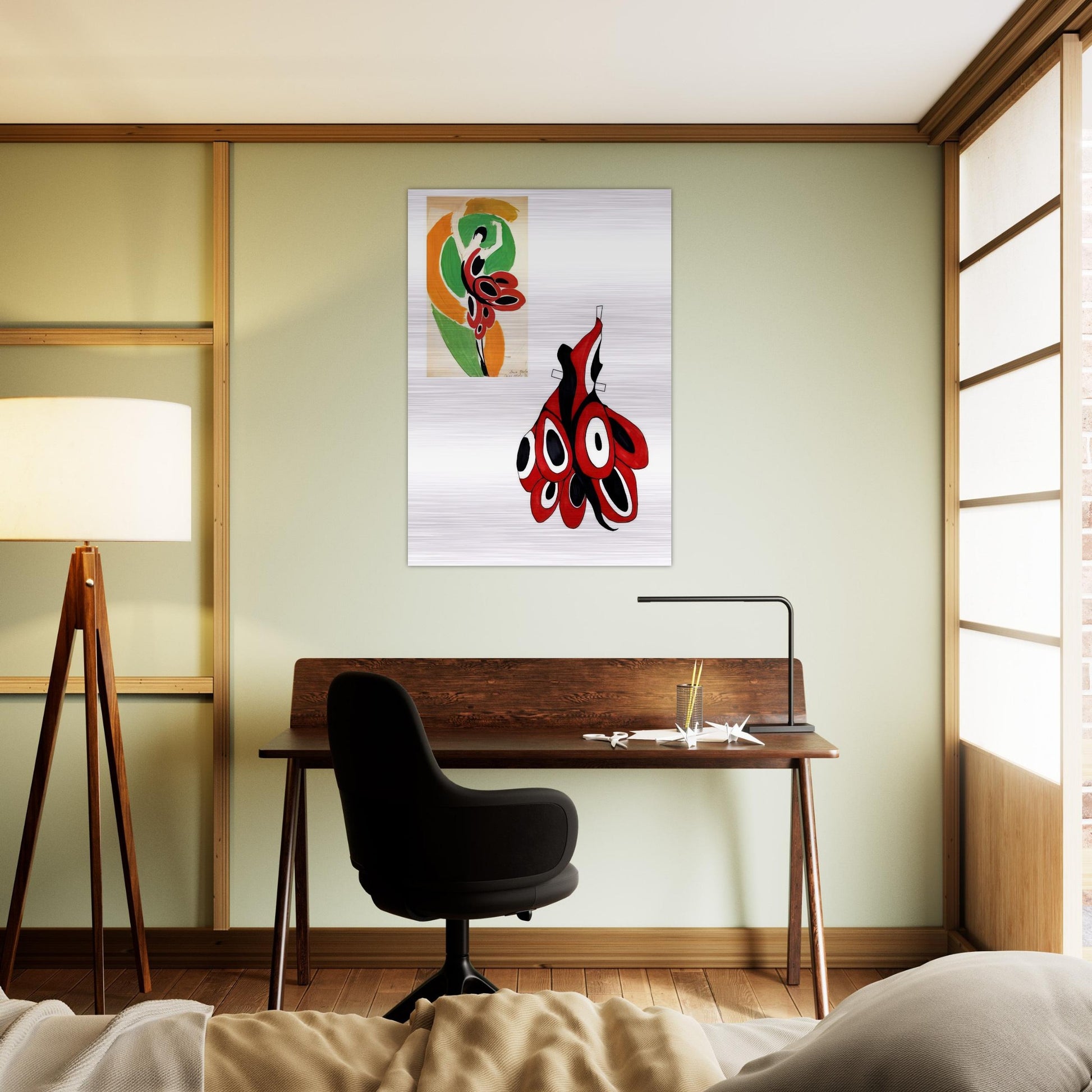 FASHION ILLUSTRATION 6 - Sonia Delaunay Brushed Aluminum Print - 70x100 cm / 28x40 inches | Sonia Delaunay Aluminum Print | Sonia Delaunay Prints