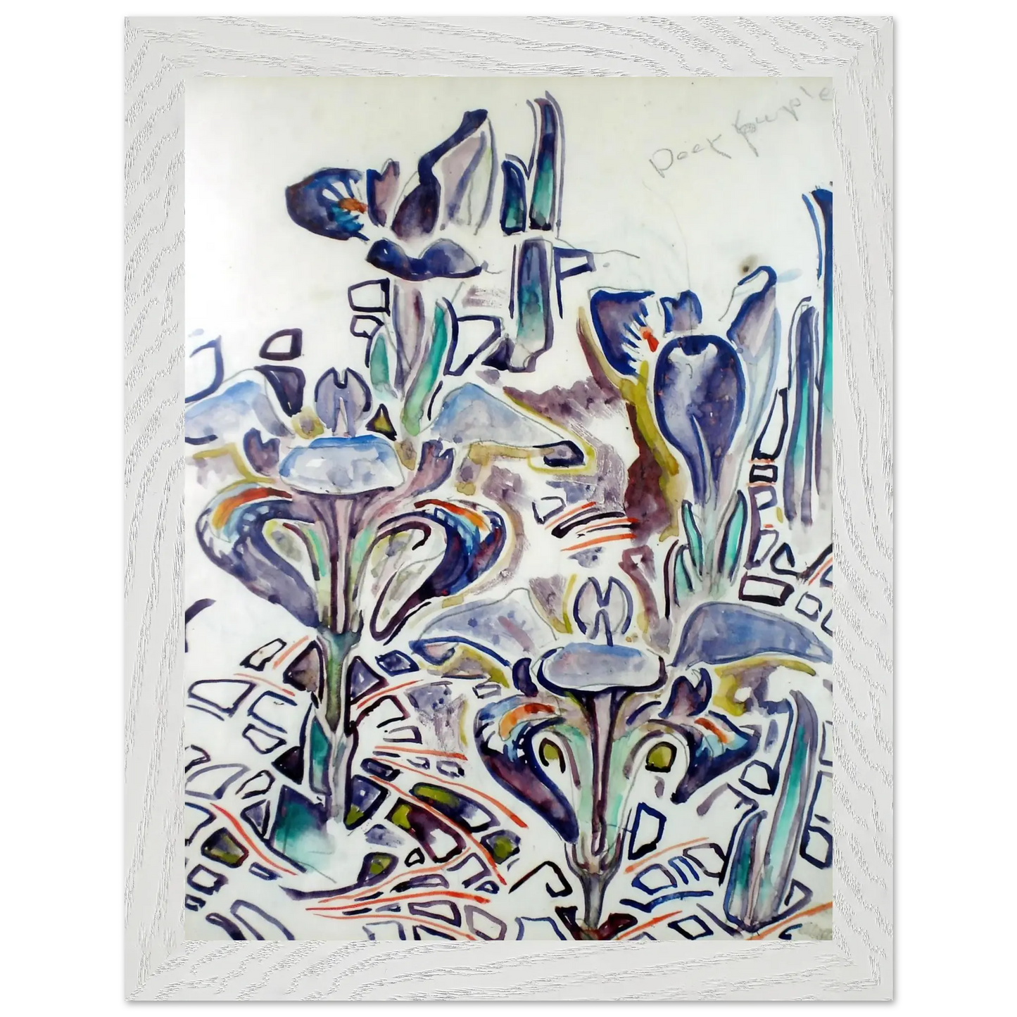 Walter Inglis Anderson - Walter Anderson Wall art - 50x70 cm / 20x28 Inches - Premium Wooden Framed Poster With Fine Art Paper - White frame