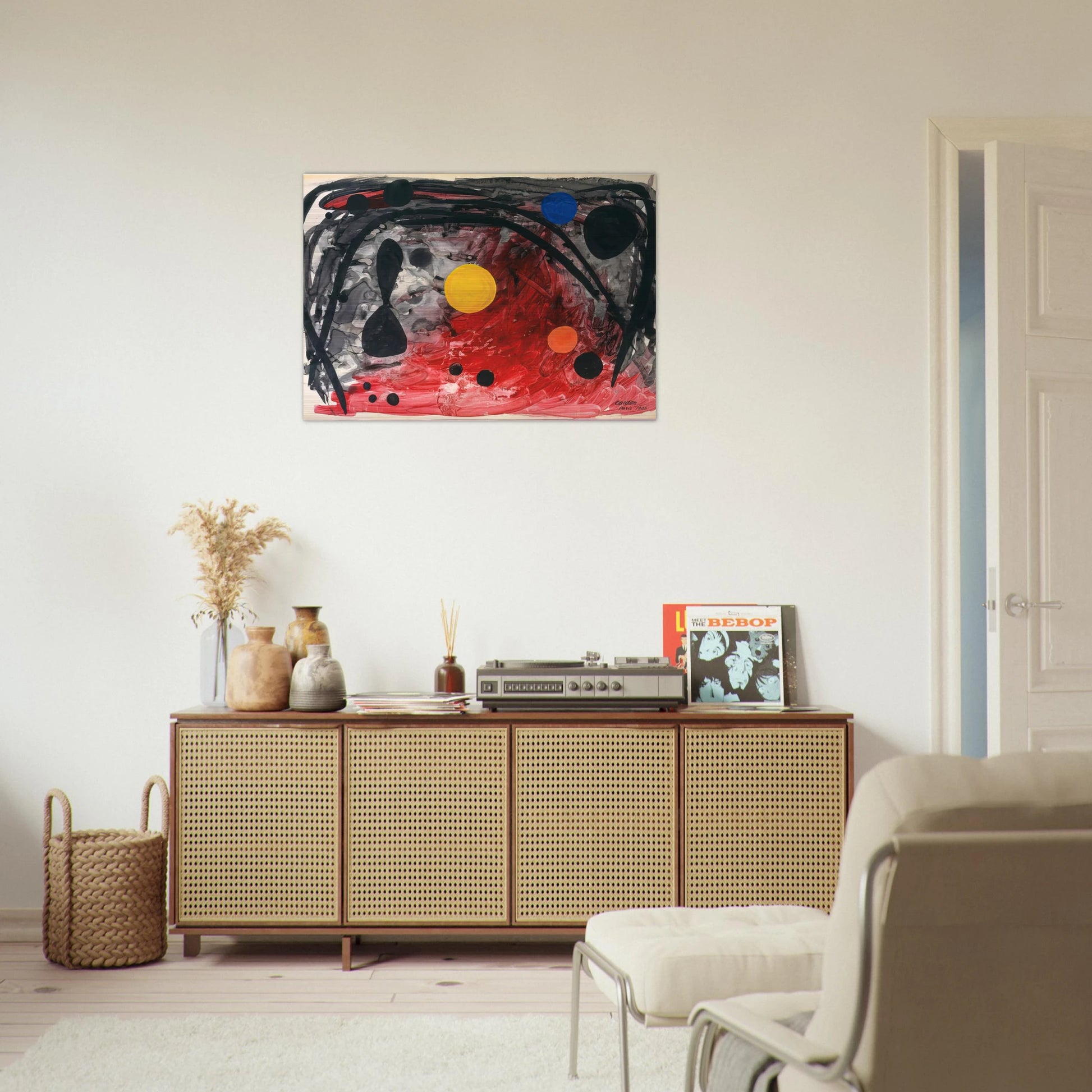 UNTITLED 1946 - Alexander Calder Brushed Aluminum Print - 70x100 cm / 28x40 inches | Alexander Calder Aluminum Print | Alexander Calder Prints
