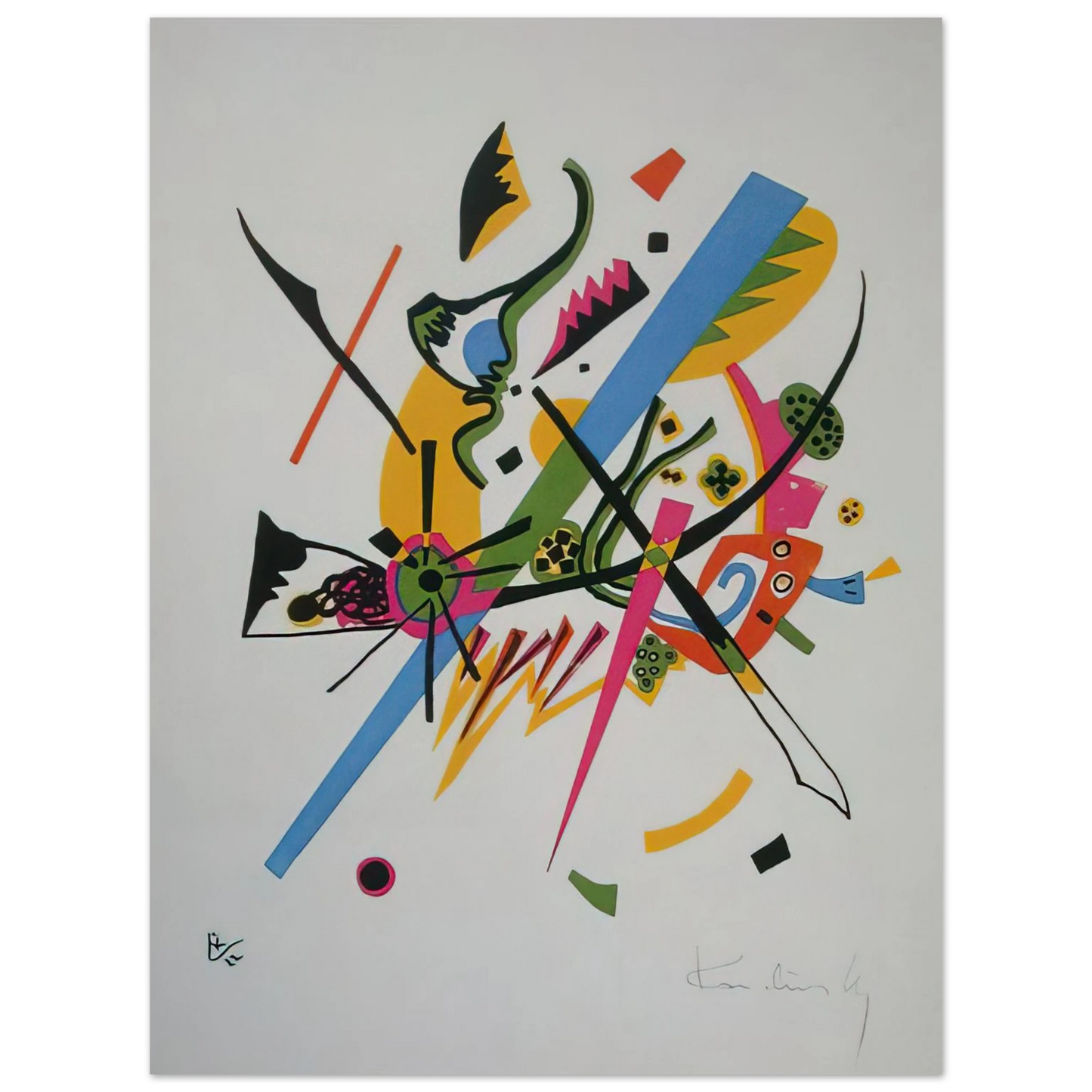 Wassily Kandinsky - SMALL WORLDS 1922  75x100 cm / 30x40inches Fine Art Poster