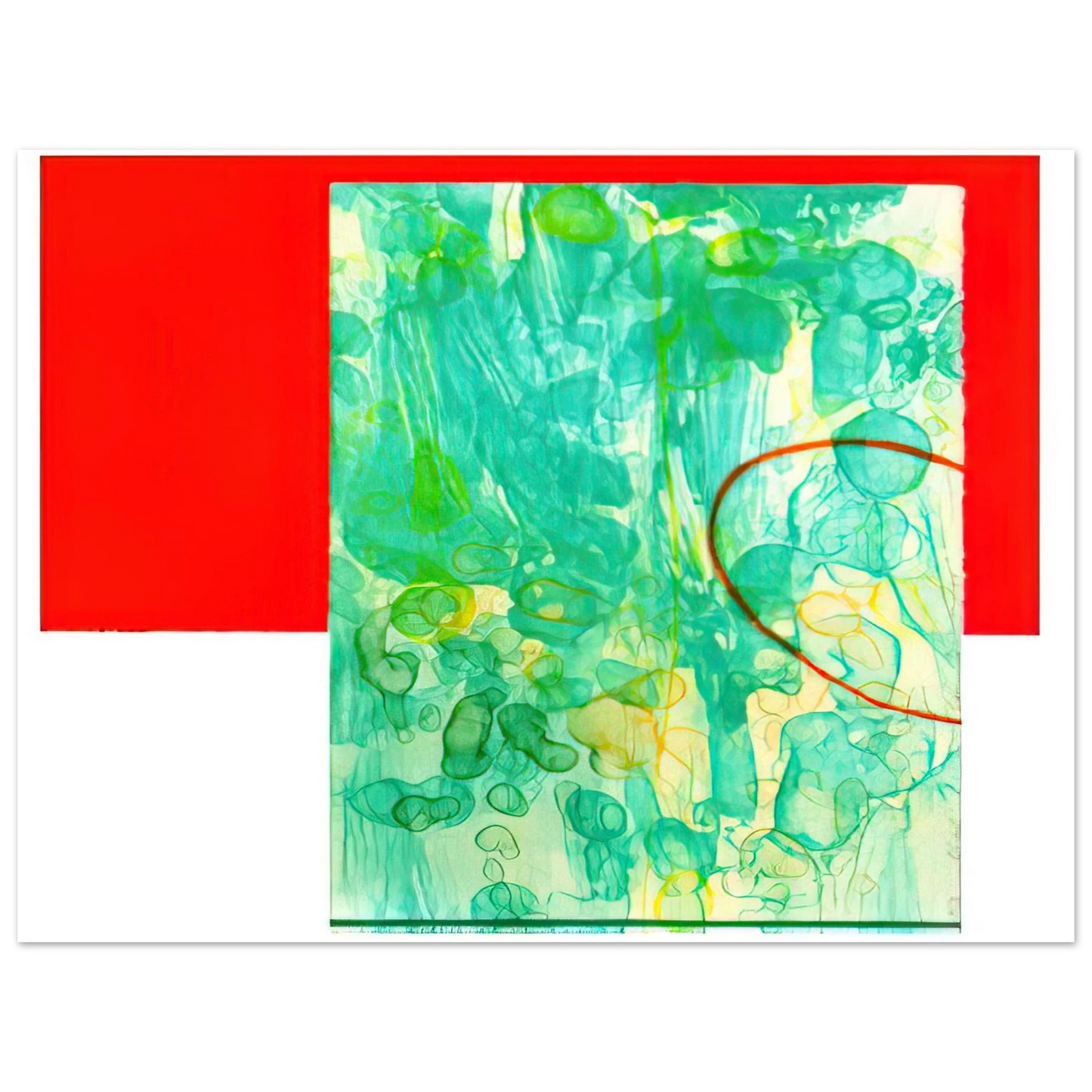 Sam Gilliam - Bluest  75x100 cm / 30x40inches Fine Art Poster