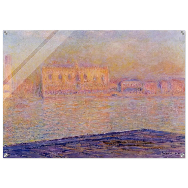 The Doges' Palace Seen from San Giorgio Maggiore - claude monet Acrylic Print - 70x100 cm / 28x40″ inches | claude monet Wall Art | claude monet Prints
