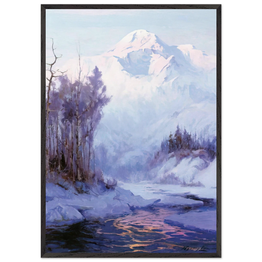 The Breakup - Romanticism - Sydney Laurence 70x100 cm / 28x40 inches Framed Art Print – Black Wooden Frame