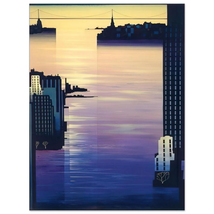 Eyvind Earle - East River  75x100 cm / 30x40inches Fine Art Poster