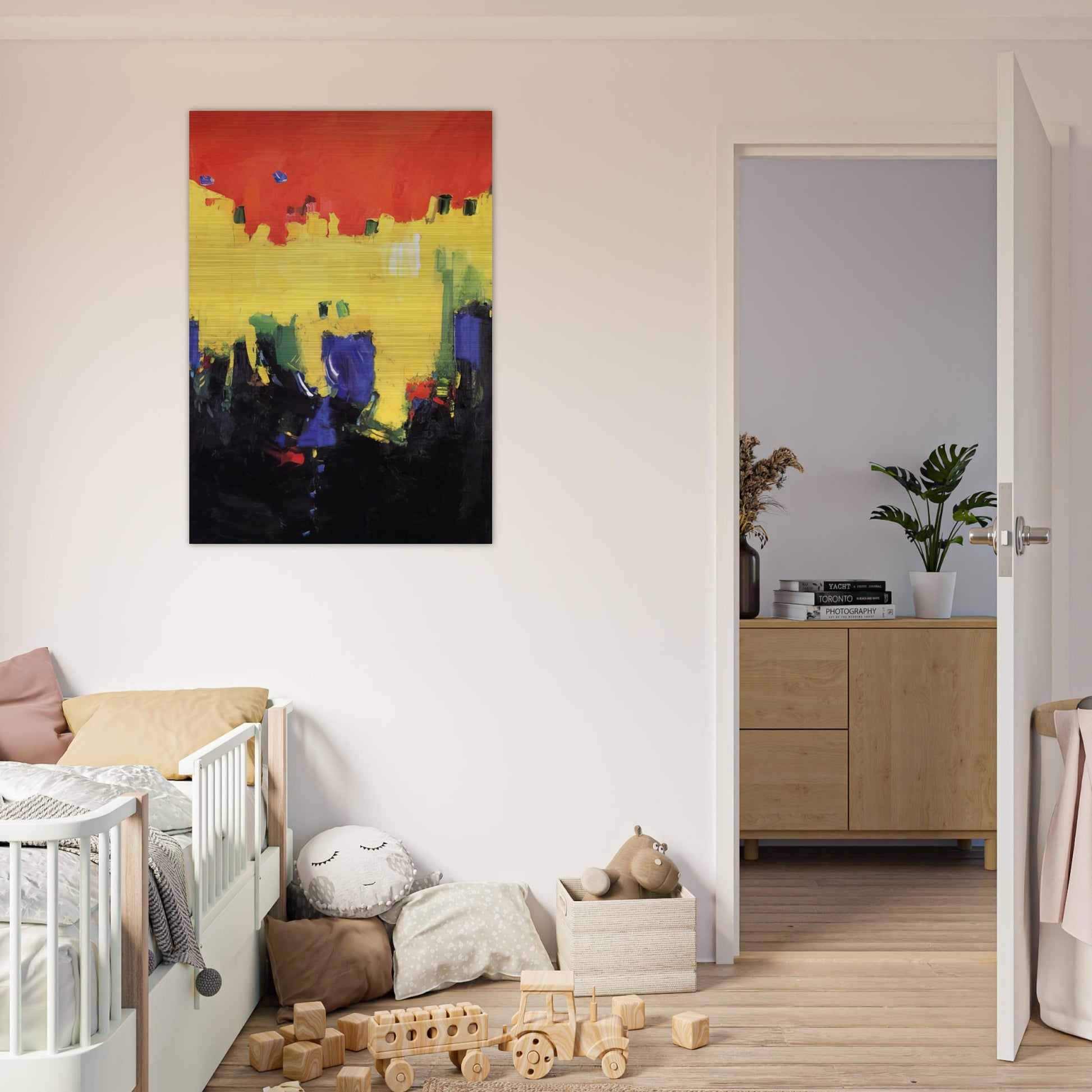 Above Deep Waters - Hans Hofmann Brushed Aluminum Print - 70x100 cm / 28x40 inches | Hans Hofmann Aluminum Print | Hans Hofmann Prints
