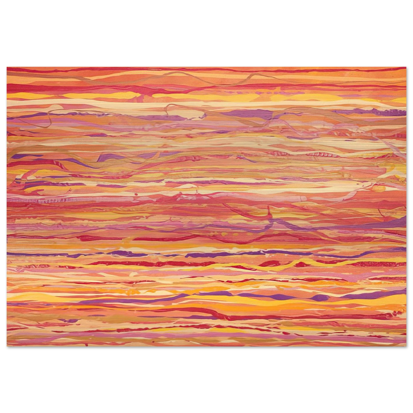 All Over Pour Painting - 1969 - Ronnie Landfield Brushed Aluminum Print - 70x100 cm / 28x40 inches | Ronnie Landfield Aluminum Print | Ronnie Landfield Prints