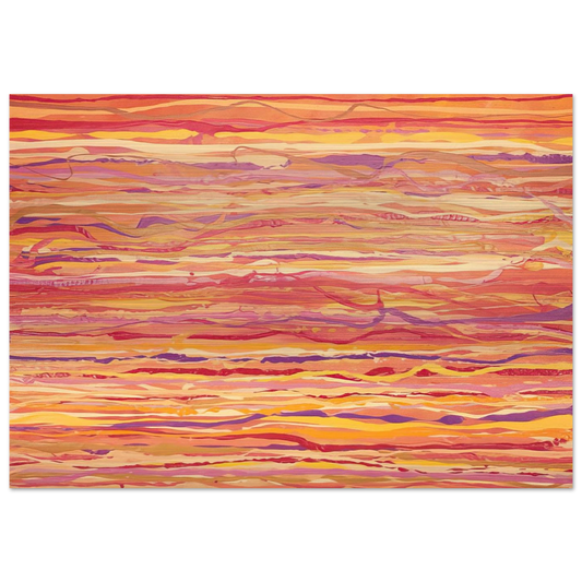 All Over Pour Painting - 1969 - Ronnie Landfield Brushed Aluminum Print - 70x100 cm / 28x40 inches | Ronnie Landfield Aluminum Print | Ronnie Landfield Prints