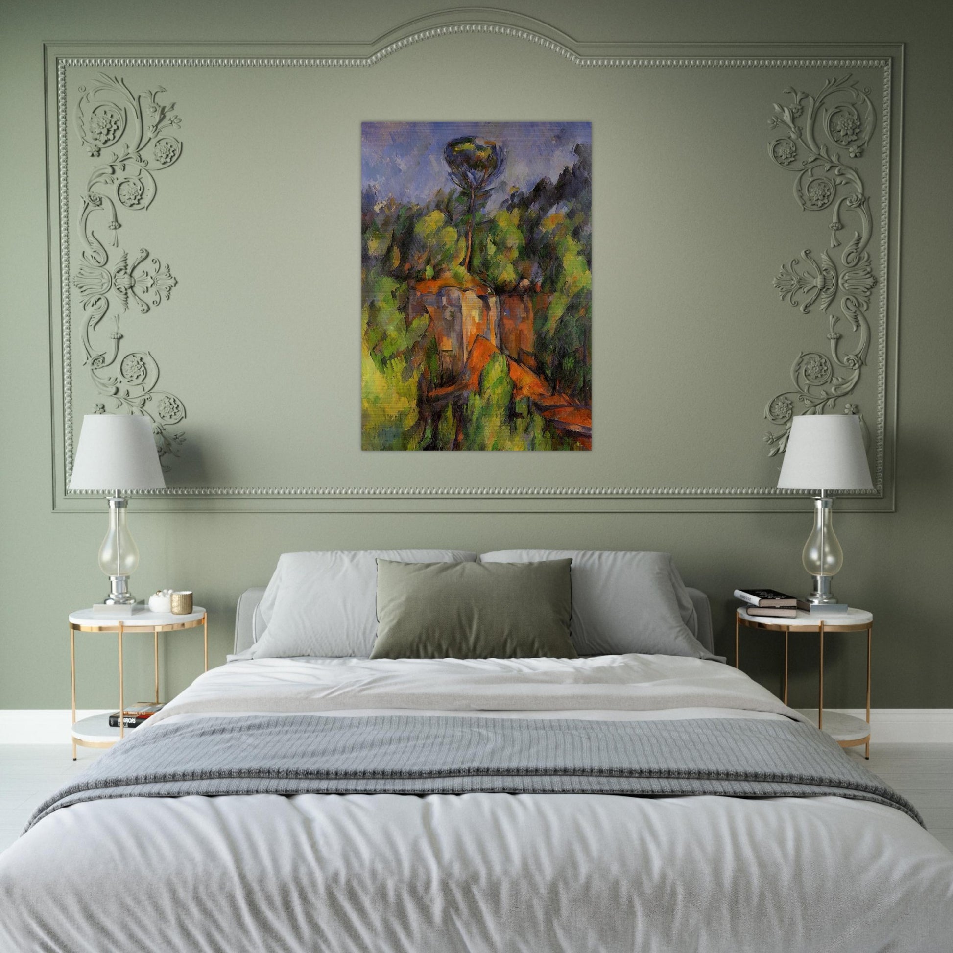 Bibemus Quarry - Paul Cézanne Brushed Aluminum Print - 70x100 cm / 28x40 inches | Paul Cézanne Aluminum Print | Paul Cézanne Prints