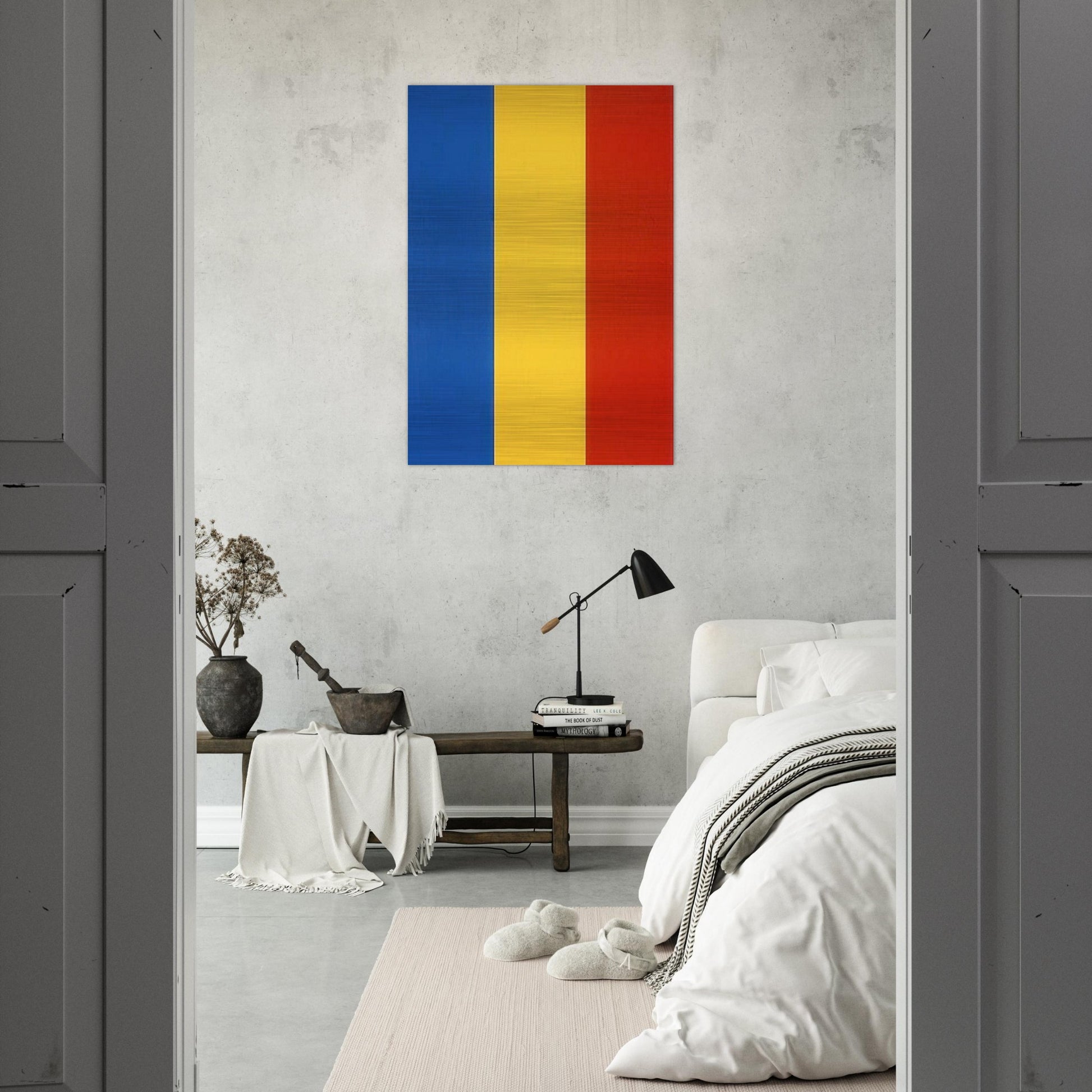Blue Yellow Red - Ellsworth Kelly Brushed Aluminum Print - 70x100 cm / 28x40 inches | Ellsworth Kelly Aluminum Print | Ellsworth Kelly Prints