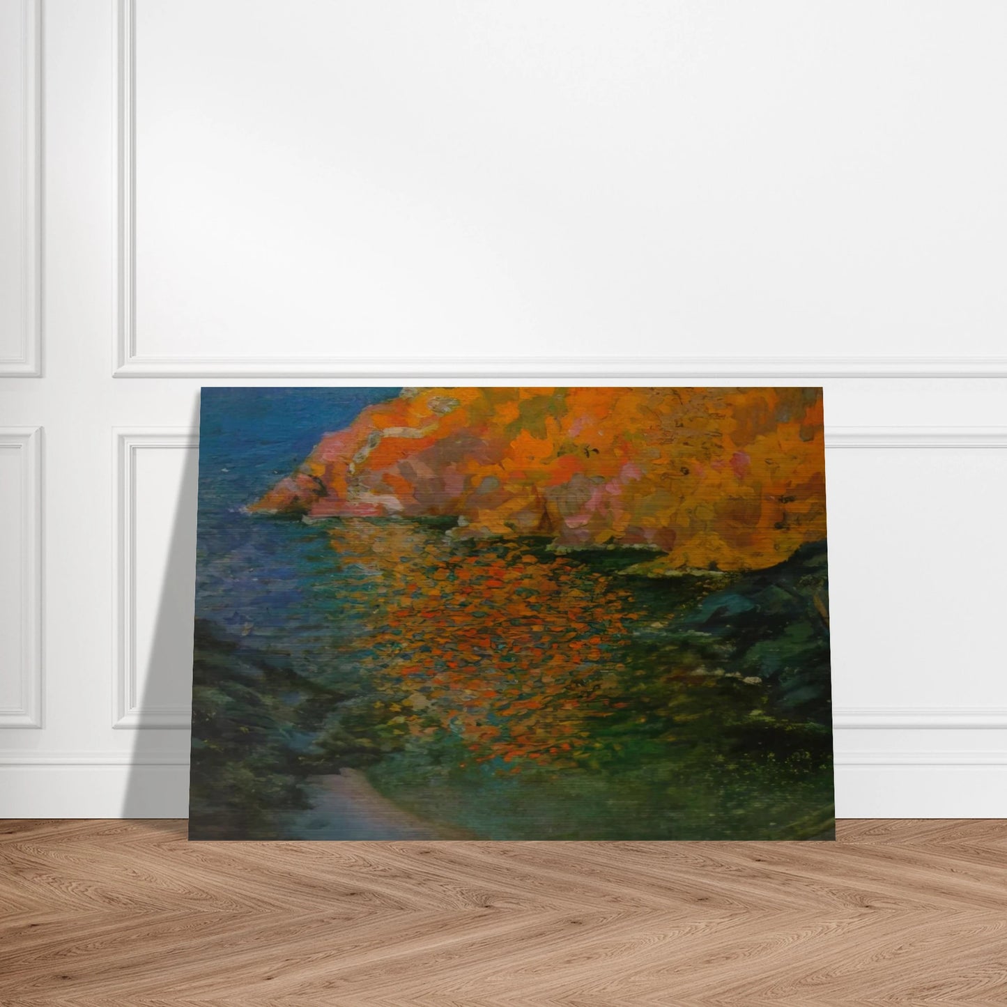 SMALL ROCKY BAY OF NANS CADAQUES 1921 - Salvador Dali Brushed Aluminum Print - 70x100 cm / 28x40 inches | Salvador Dali Aluminum Print | Salvador Dali Prints