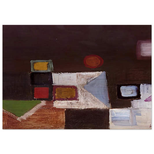 Untitled - 1948 - Victor Pasmore Brushed Aluminum Print - 70x100 cm / 28x40 inches | Victor Pasmore Aluminum Print | Victor Pasmore Prints
