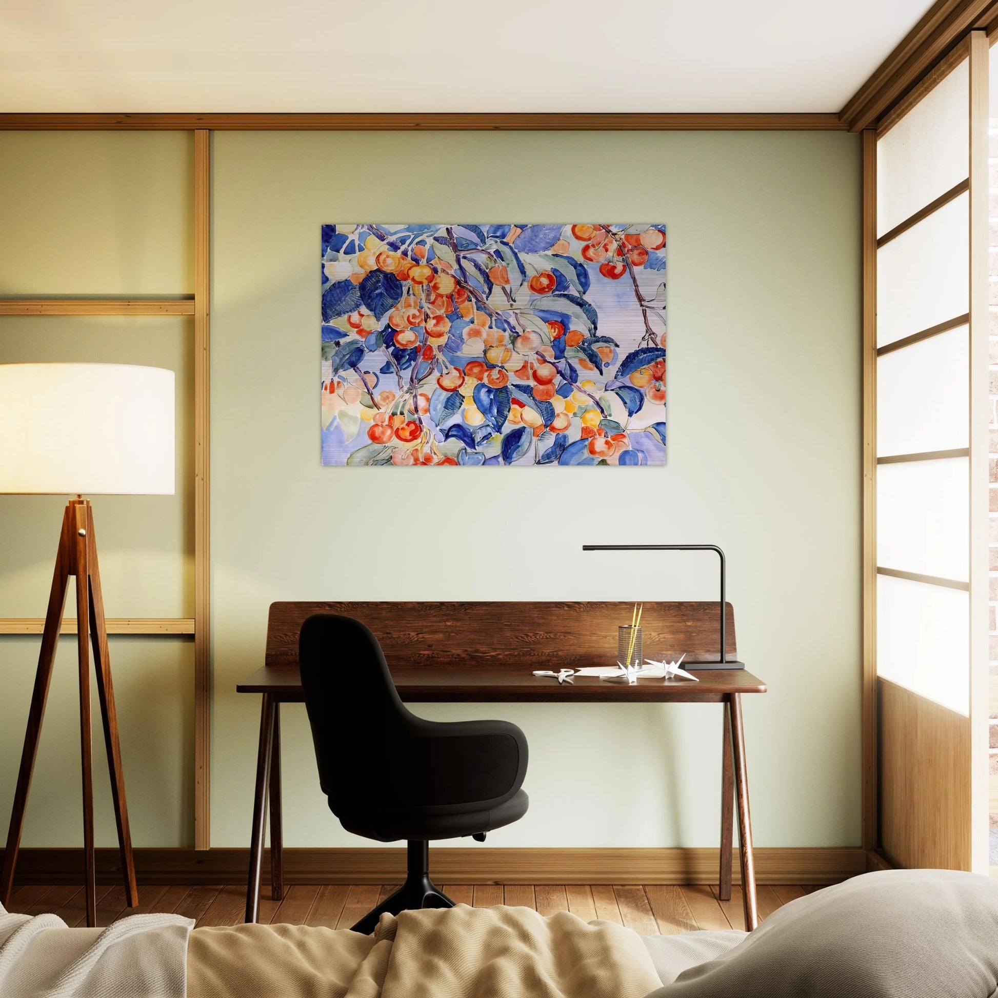 CHERRIES - Theo van Rysselberghe Brushed Aluminum Print - 70x100 cm / 28x40 inches | Theo van Rysselberghe Aluminum Print | Theo van Rysselberghe Prints