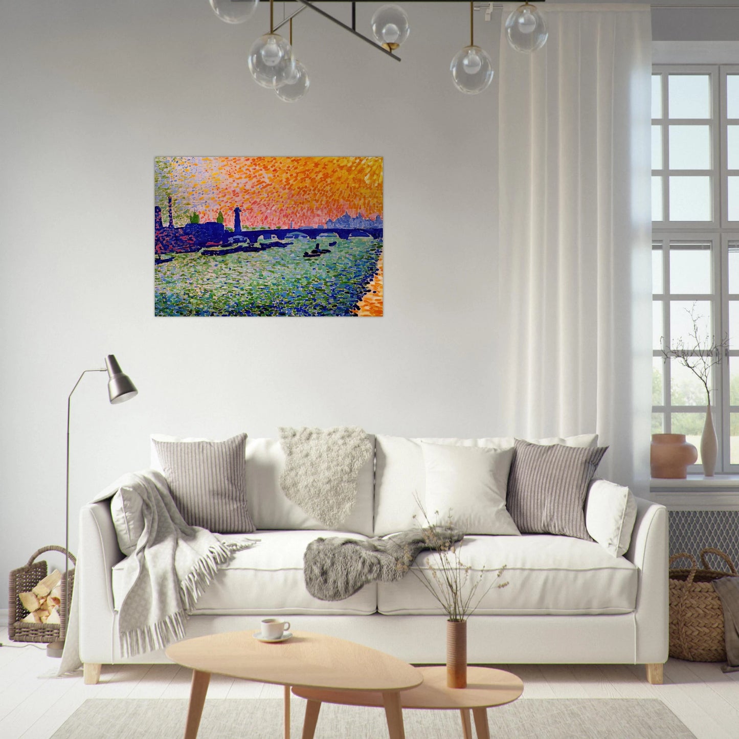 THE BRIDGE VIEW ON THE RIVER 1905 - Andre Derain Brushed Aluminum Print - 70x100 cm / 28x40 inches | Andre Derain Aluminum Print | Andre Derain Prints