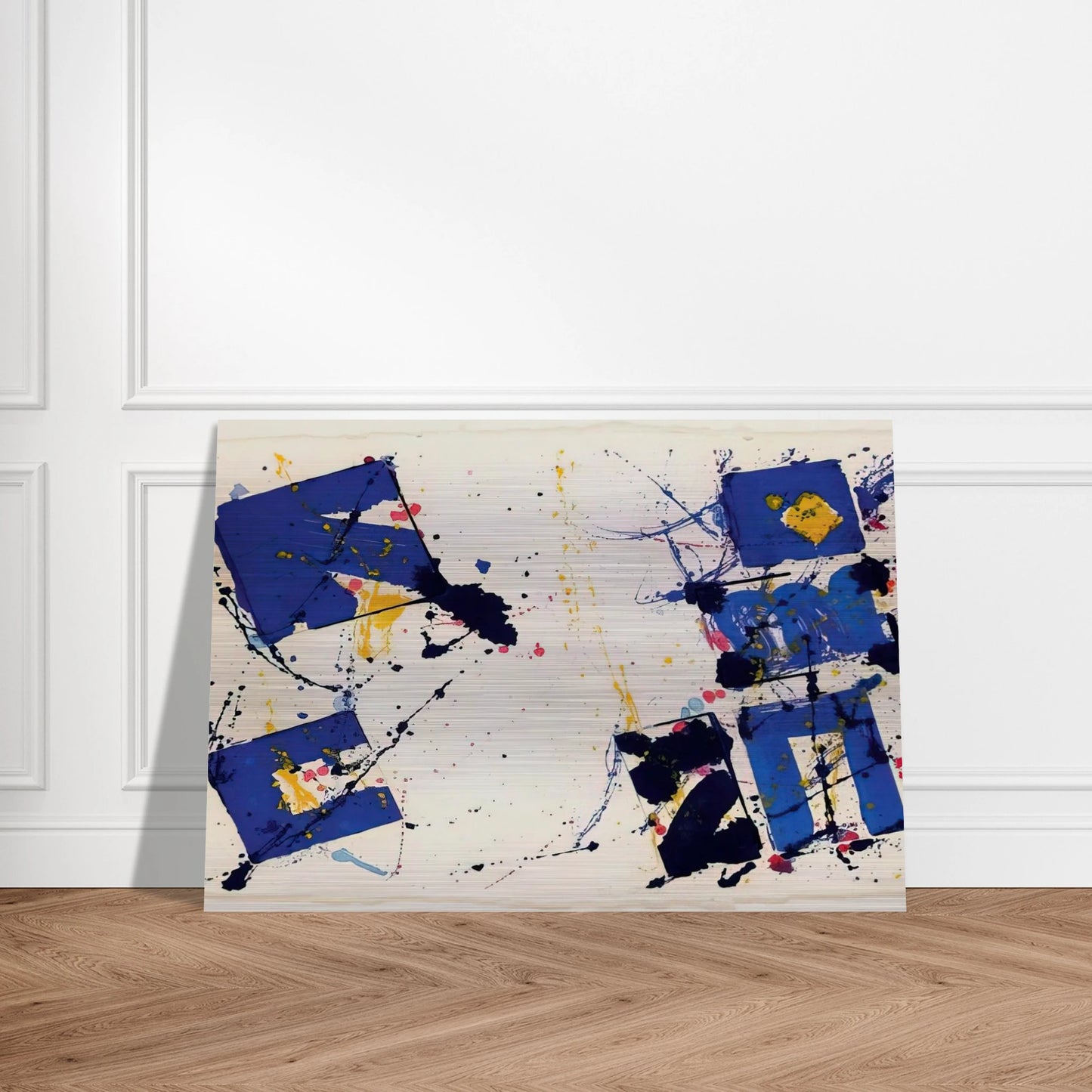 Untitled  EXP-SF-09-17-78  - Sam Francis Brushed Aluminum Print - 70x100 cm / 28x40 inches | Sam Francis Aluminum Print | Sam Francis Prints