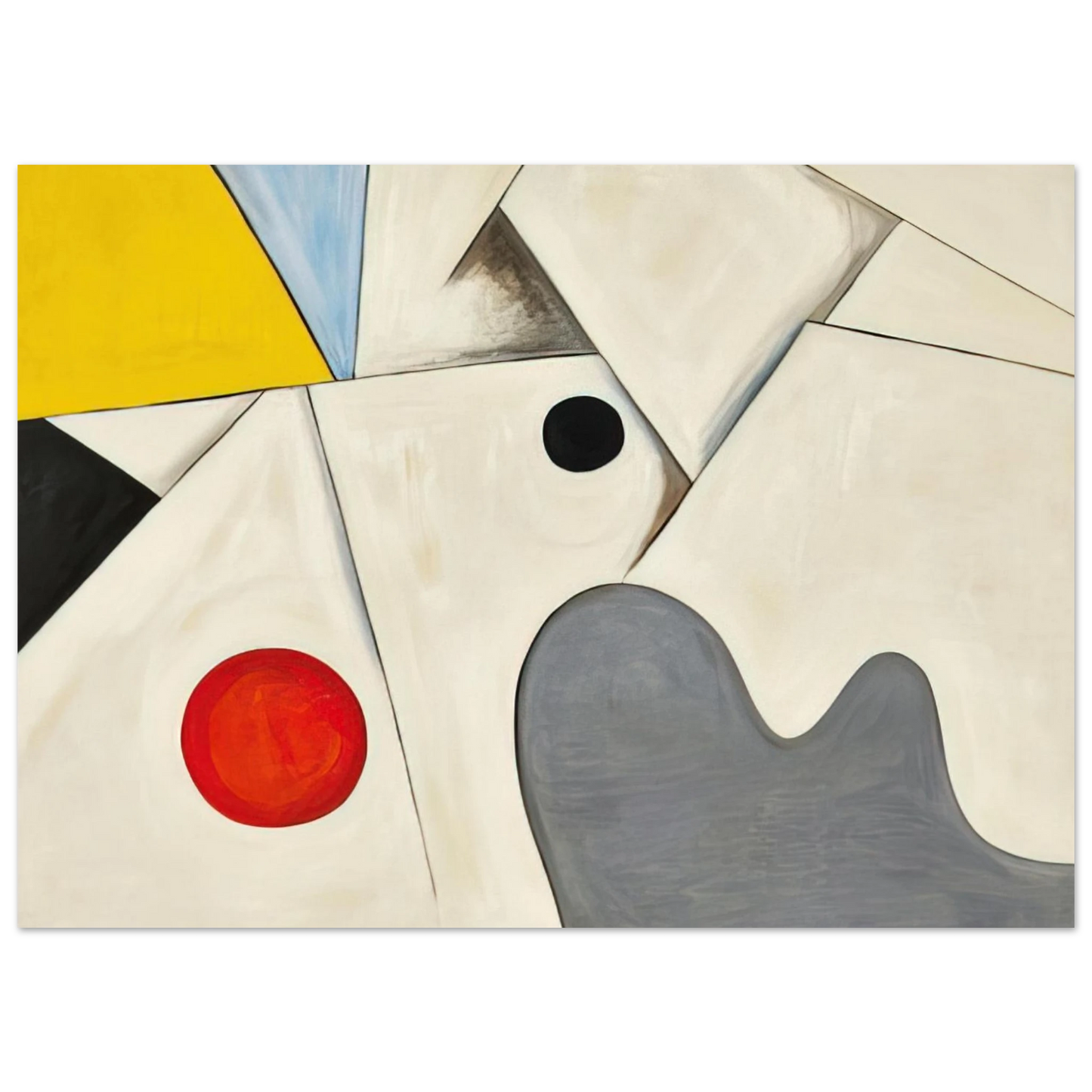 Alexander Calder - WHITE FIELDS 1955 Fine Art Poster