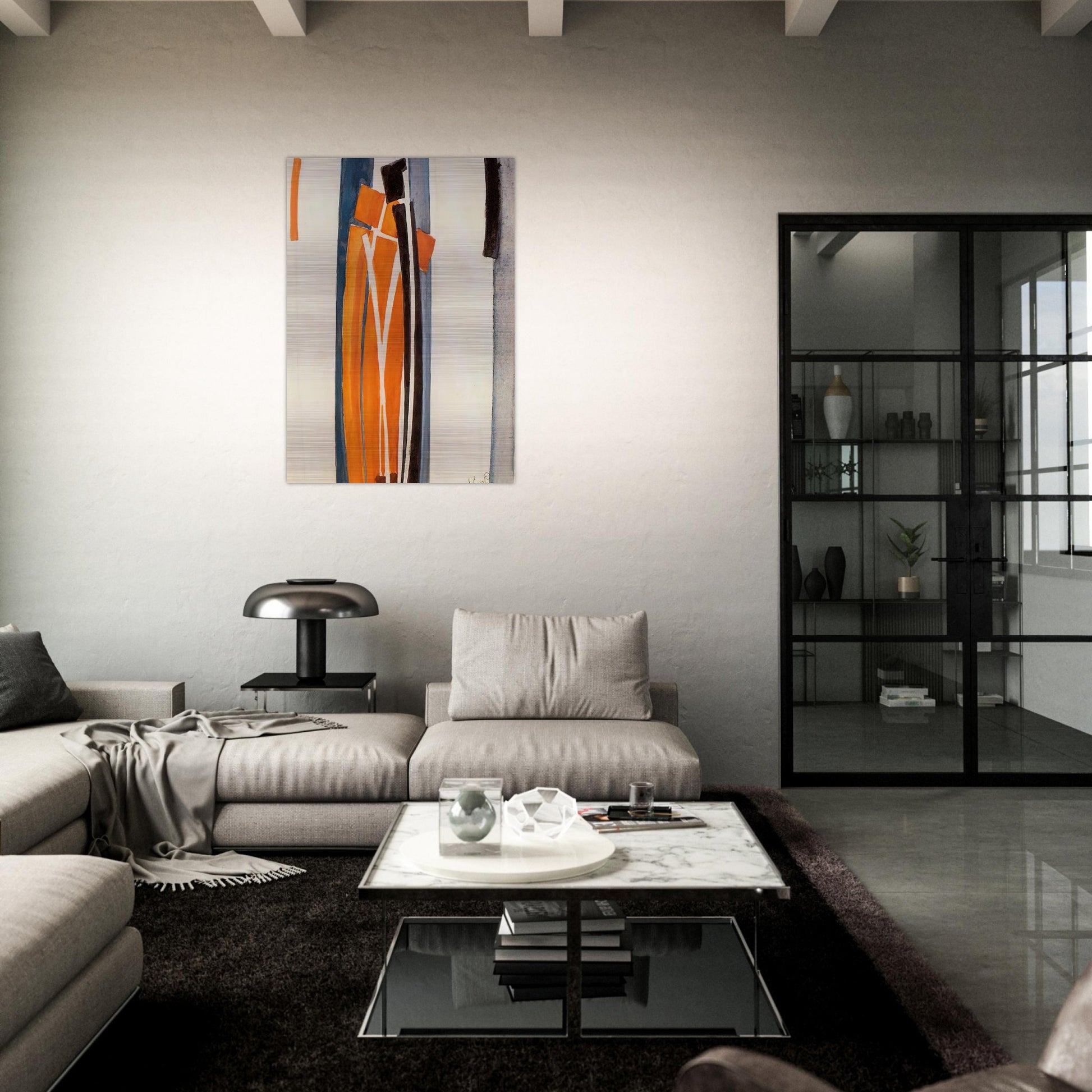 Drawings of curves - Frantisek Kupka Brushed Aluminum Print - 70x100 cm / 28x40 inches | Frantisek Kupka Aluminum Print | Frantisek Kupka Prints