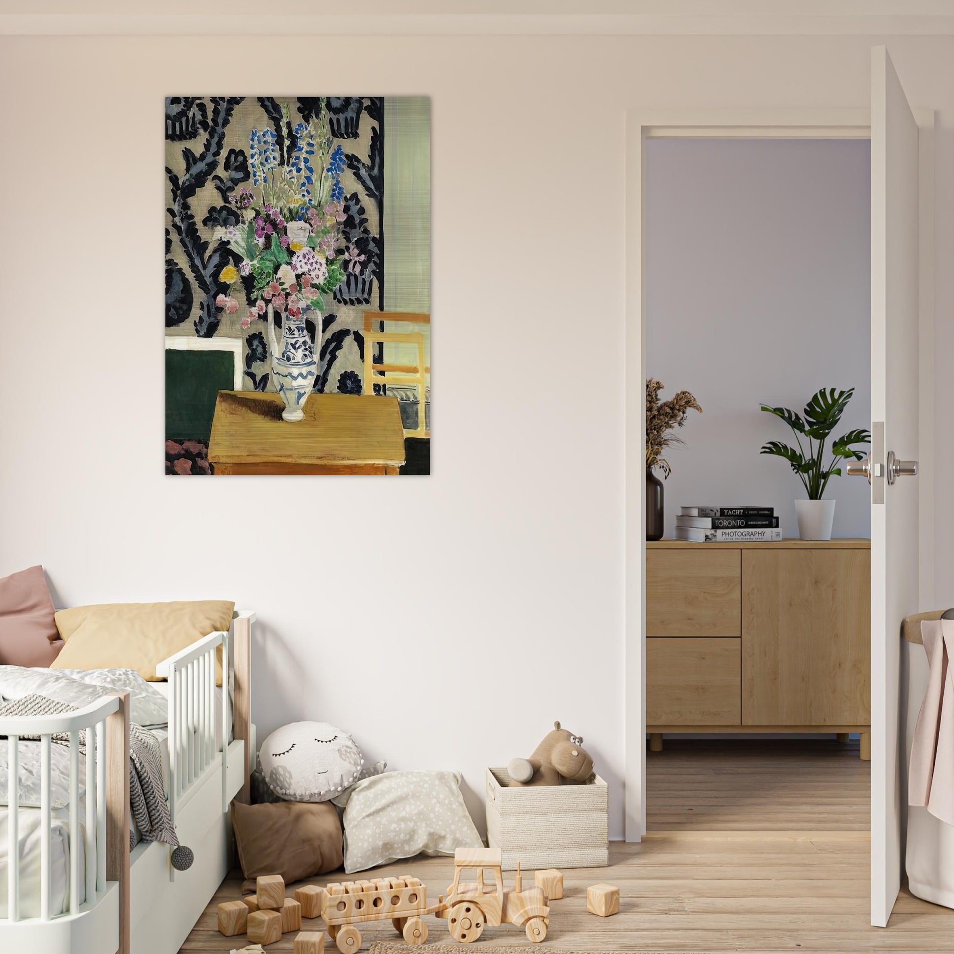 BOUQUET DE FLEURS POUR LE QUATORZE JUILLET 1919 - Henri Matisse Brushed Aluminum Print - 70x100 cm / 28x40 inches | Henri Matisse Aluminum Print | Henri Matisse Prints