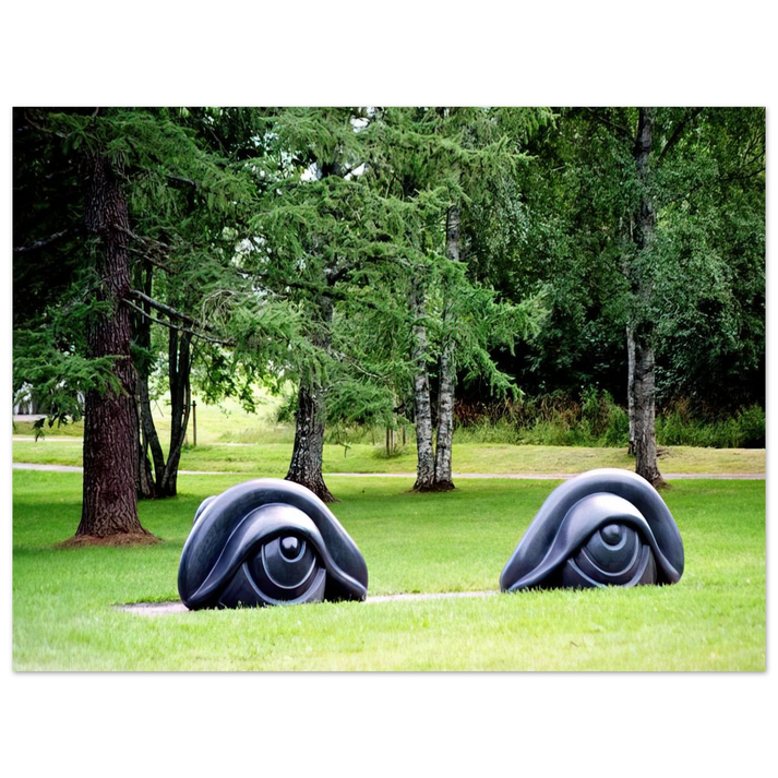 Louise Bourgeois - EYE BENCHES II 1997  75x100 cm / 30x40inches Fine Art Poster