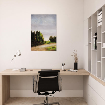 PAESAGGIO 1904 - Carlo Carra Brushed Aluminum Print - 70x100 cm / 28x40 inches | Carlo Carra Aluminum Print | Carlo Carra Prints