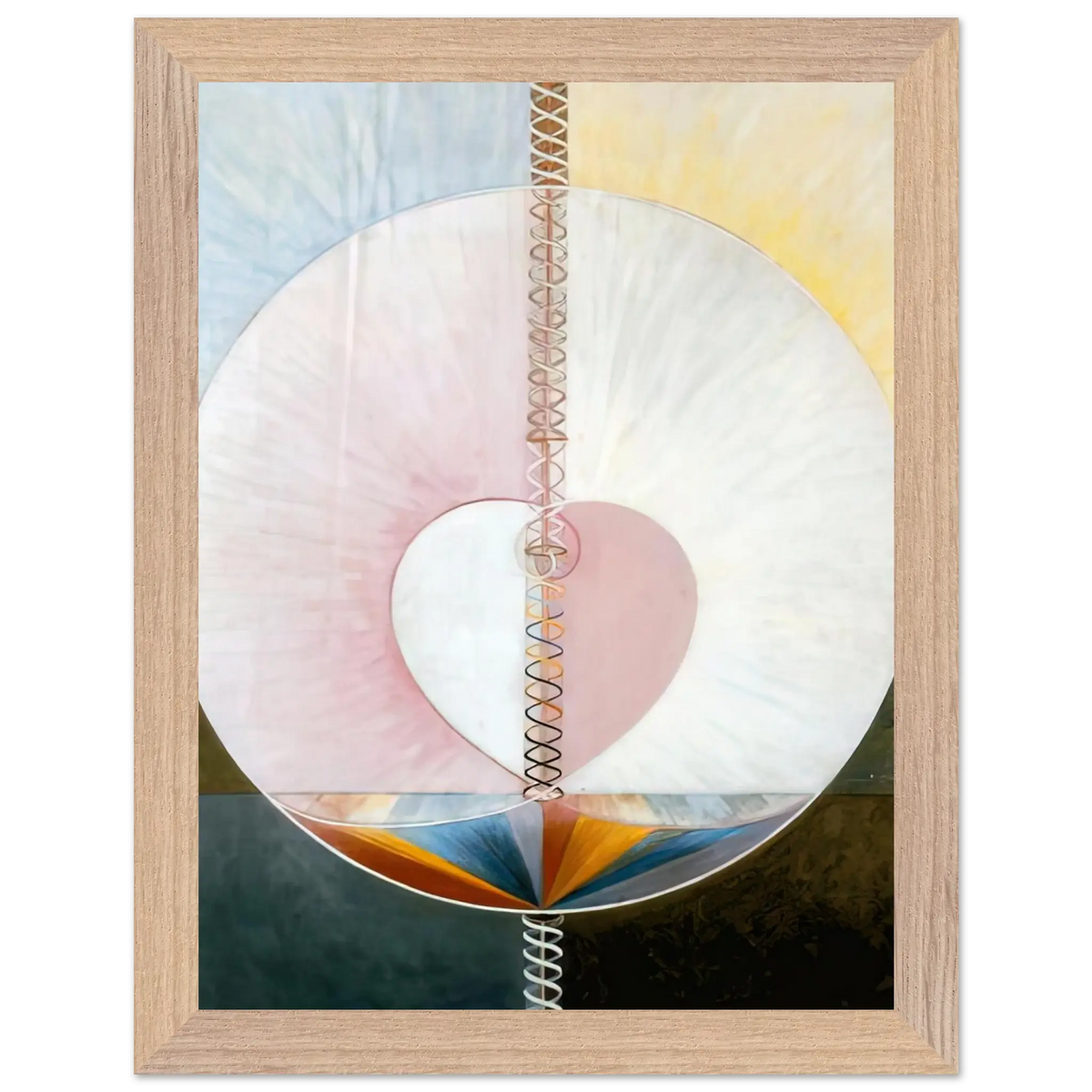 Hilma af Klint - WHAT A HUMAN BEING IS 1910 Wall art - 28x43  cm / XL (11x17 Inches) - Fine Art Poster - -