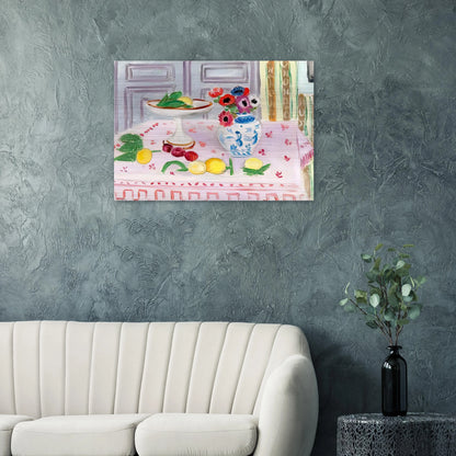 THE PINK TABLECLOTH 1925 - Henri Matisse Brushed Aluminum Print - 70x100 cm / 28x40 inches | Henri Matisse Aluminum Print | Henri Matisse Prints