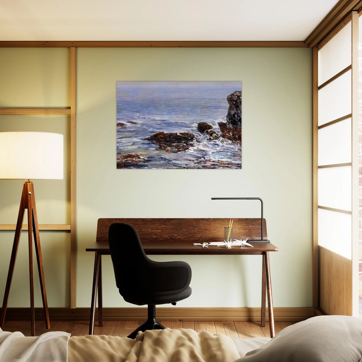 Seascape - Childe Hassam Brushed Aluminum Print - 70x100 cm / 28x40 inches | Childe Hassam Aluminum Print | Childe Hassam Prints
