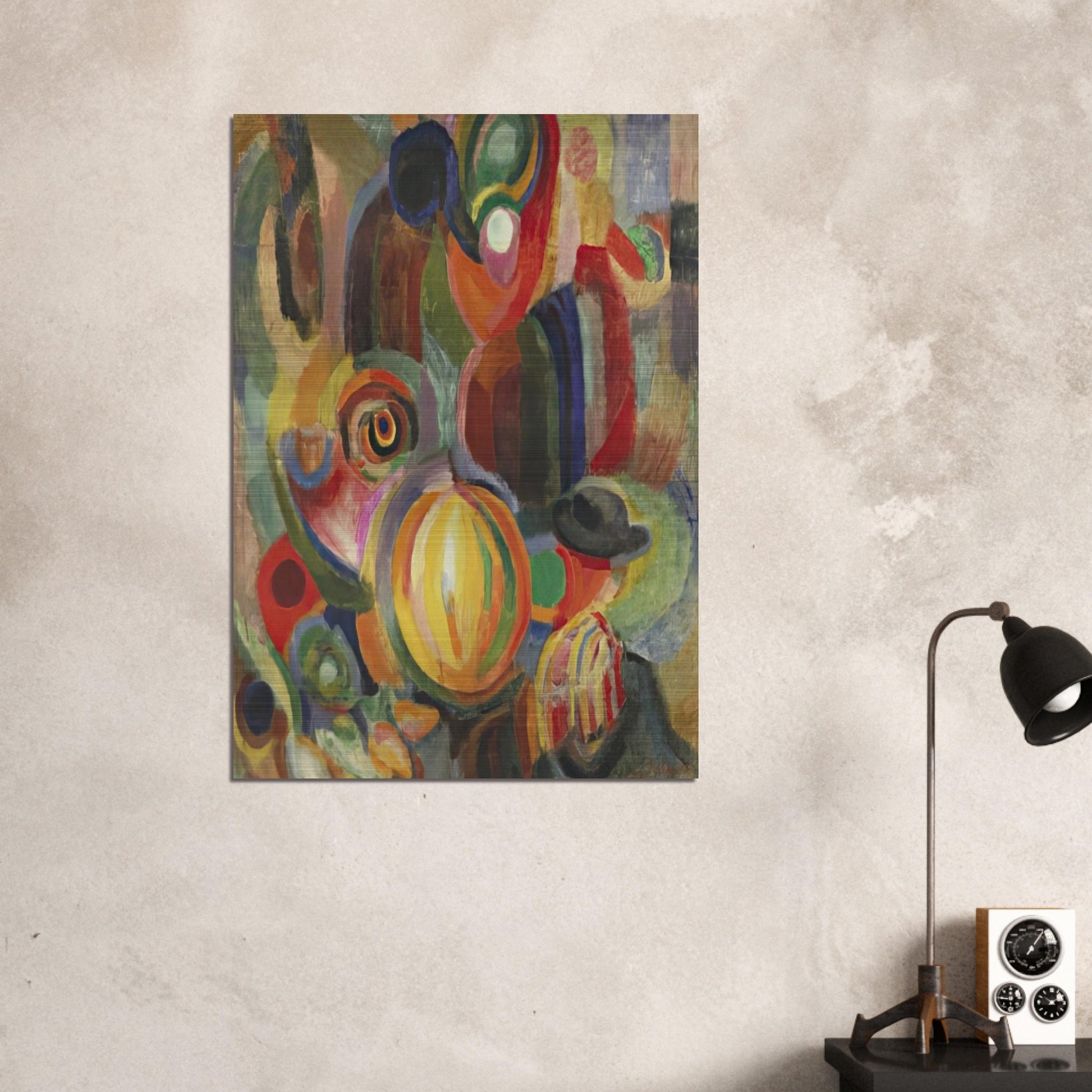 PORTUGUESE MARKET 1915 - Sonia Delaunay Brushed Aluminum Print - 70x100 cm / 28x40 inches | Sonia Delaunay Aluminum Print | Sonia Delaunay Prints