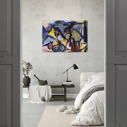 Abstract Still Life - 1950 - Walasse Ting Brushed Aluminum Print - 70x100 cm / 28x40 inches | Walasse Ting Aluminum Print | Walasse Ting Prints
