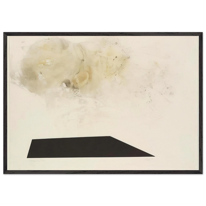 Dramatic Fire - 1989 - John Cage 70x100 cm / 28x40 inches Framed Art Print – Black Wooden Frame
