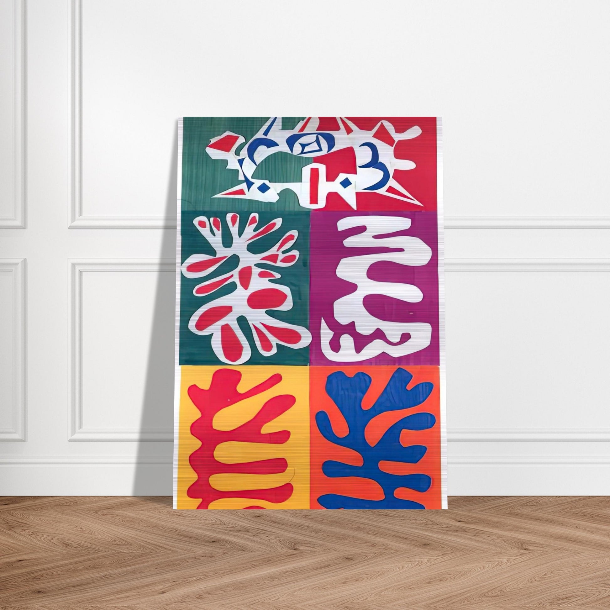 PANEL WITH MASK 1947 - Henri Matisse Brushed Aluminum Print - 70x100 cm / 28x40 inches | Henri Matisse Aluminum Print | Henri Matisse Prints