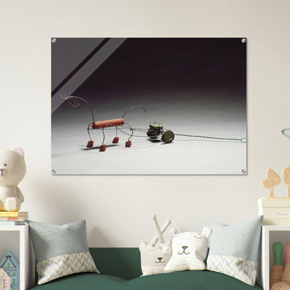 RED HORSE AND GREEN SULKY 1926 - Alexander Calder Acrylic Print - 70x100 cm / 28x40″ inches