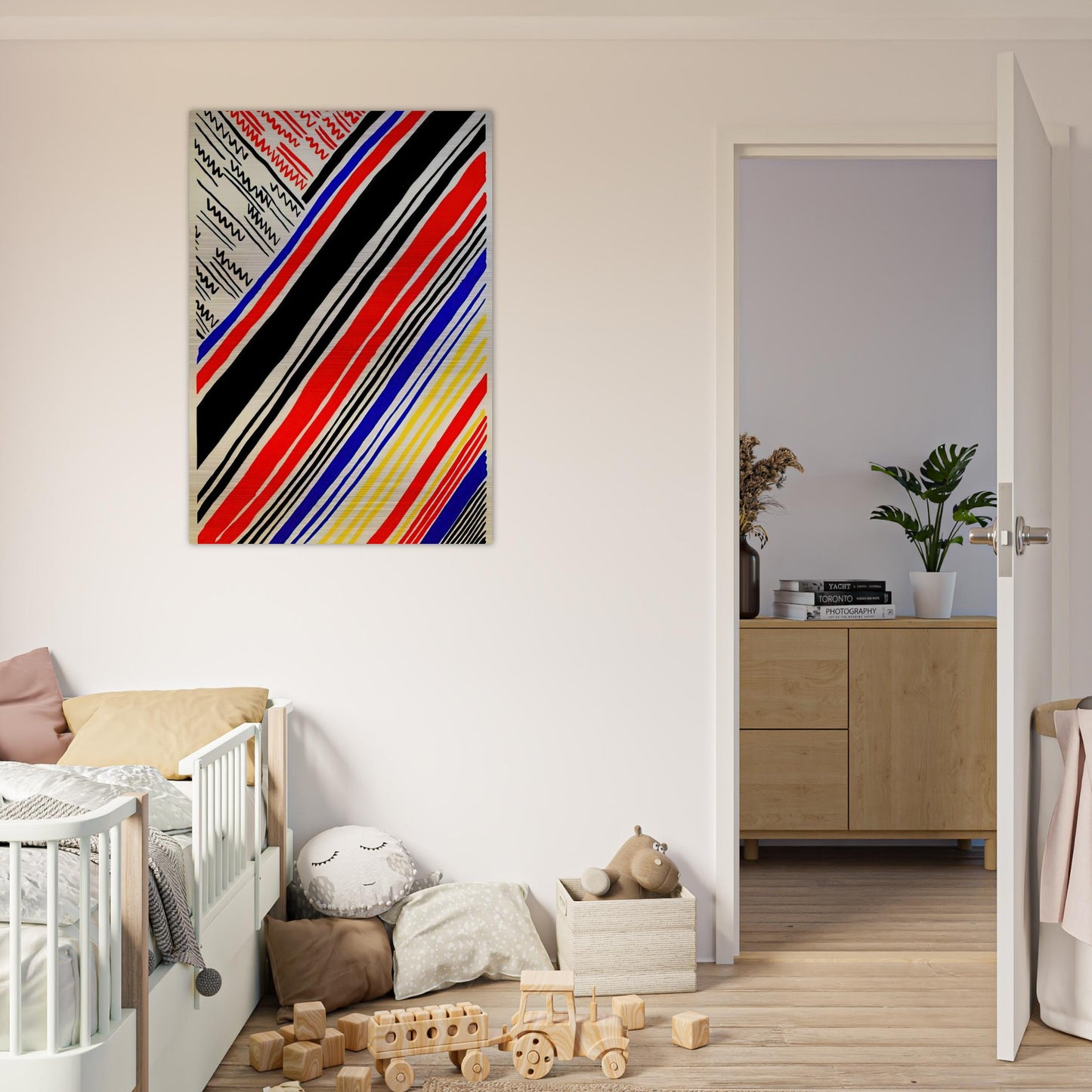 COMPOSITION 11 - Sonia Delaunay Brushed Aluminum Print - 70x100 cm / 28x40 inches | Sonia Delaunay Aluminum Print | Sonia Delaunay Prints