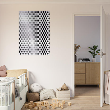 LOSS 1964 - Bridget Riley Brushed Aluminum Print - 70x100 cm / 28x40 inches | Bridget Riley Aluminum Print | Bridget Riley Prints
