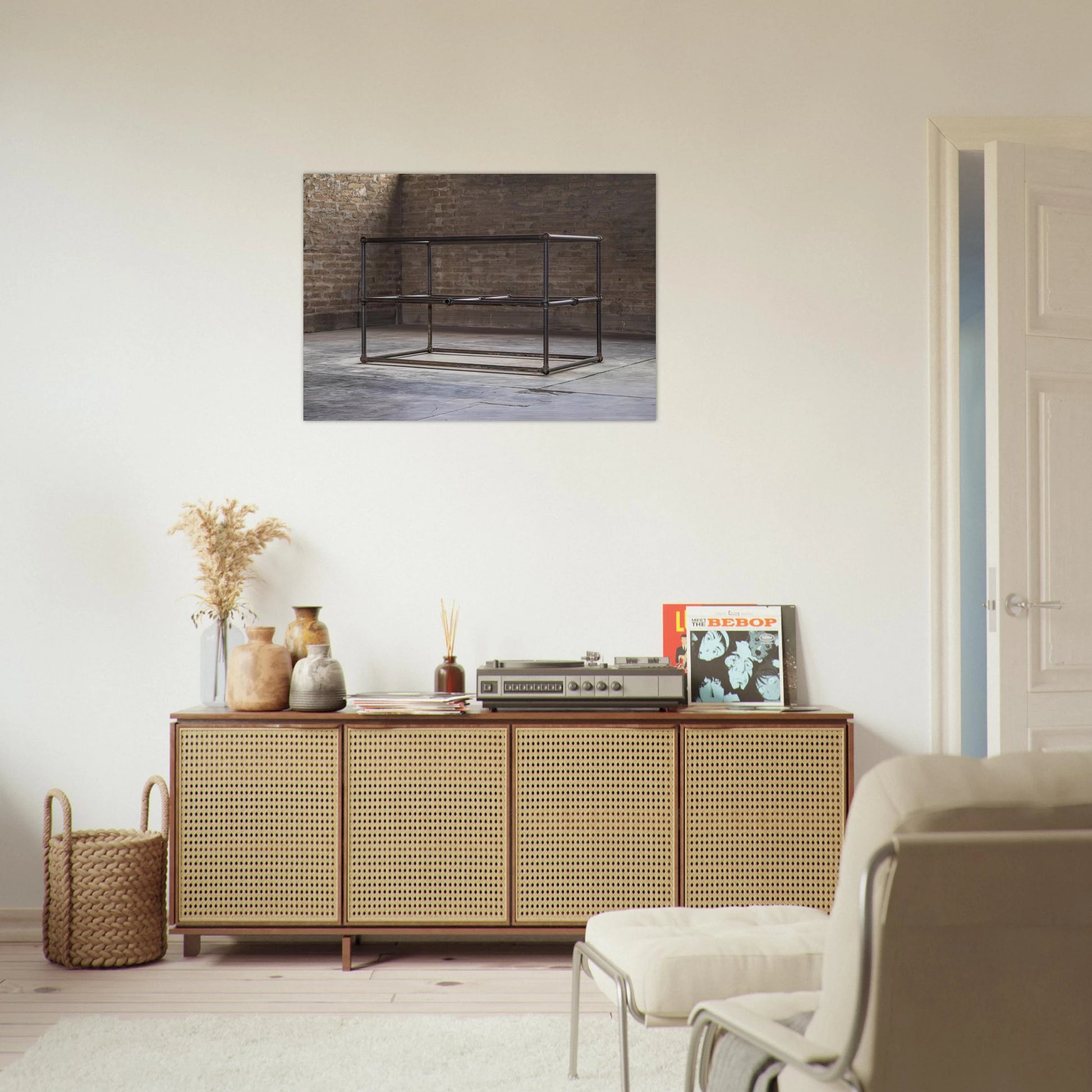 To Dave Shackman - 1964 - Donald Judd Brushed Aluminum Print - 70x100 cm / 28x40 inches | Donald Judd Aluminum Print | Donald Judd Prints