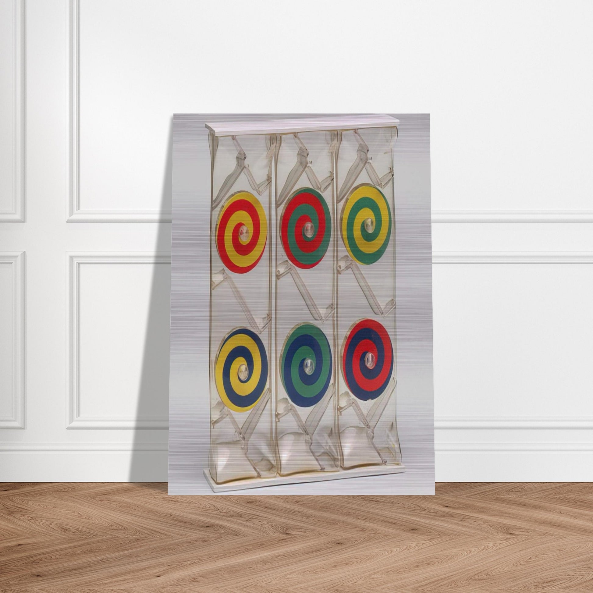 Girondella Kinetic Object - 1965 - Bruno Munari Brushed Aluminum Print - 70x100 cm / 28x40 inches | Bruno Munari Aluminum Print | Bruno Munari Prints