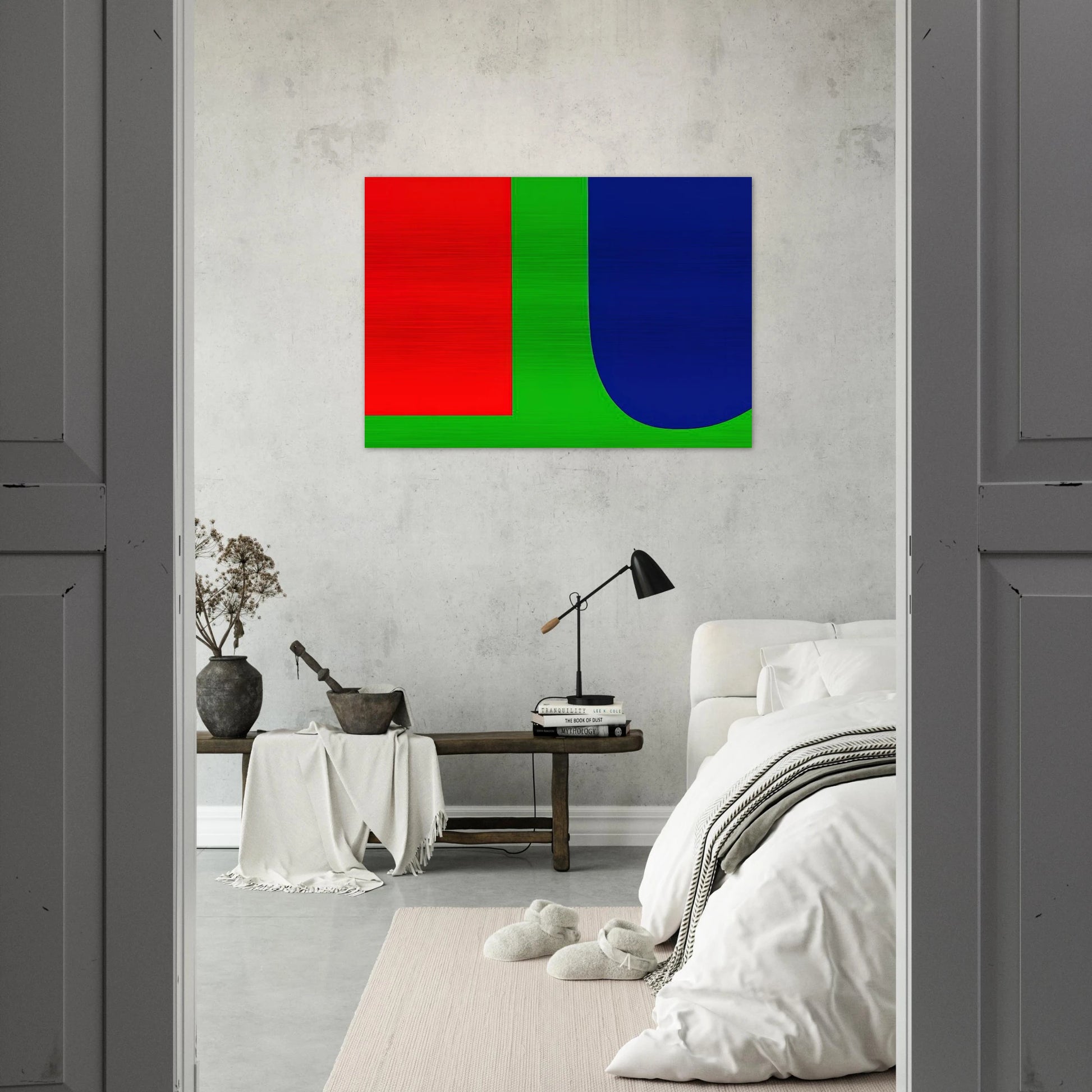 Red Blue Green - Ellsworth Kelly Brushed Aluminum Print - 70x100 cm / 28x40 inches | Ellsworth Kelly Aluminum Print | Ellsworth Kelly Prints