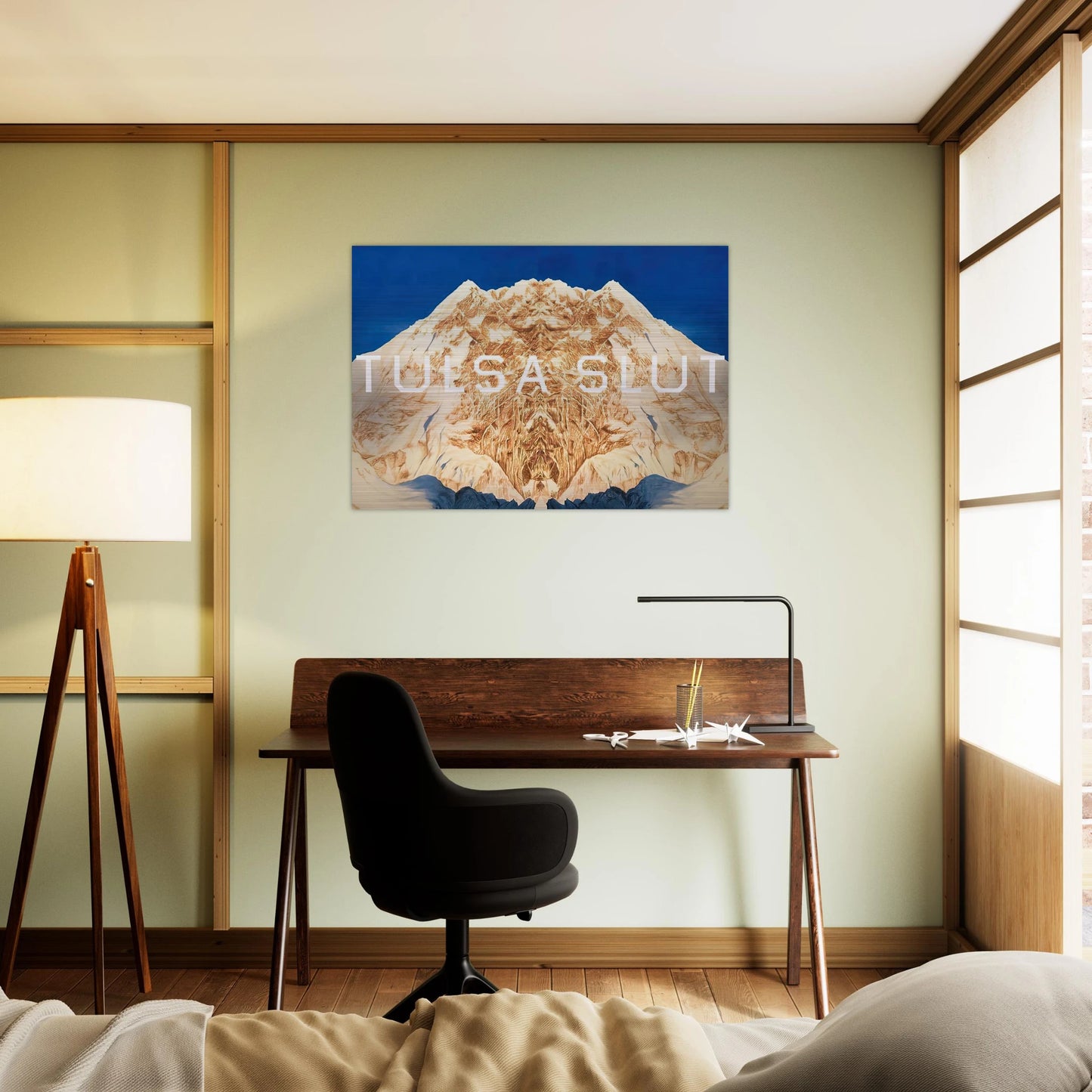 TULSA SLUT 2016 - Edward Ruscha Brushed Aluminum Print - 70x100 cm / 28x40 inches | Edward Ruscha Aluminum Print | Edward Ruscha Prints