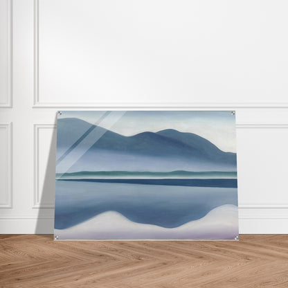 Lake George  formerly Reflection Seascape  - Georgia O'Keeffe Acrylic Print - 70x100 cm / 28x40″ inches