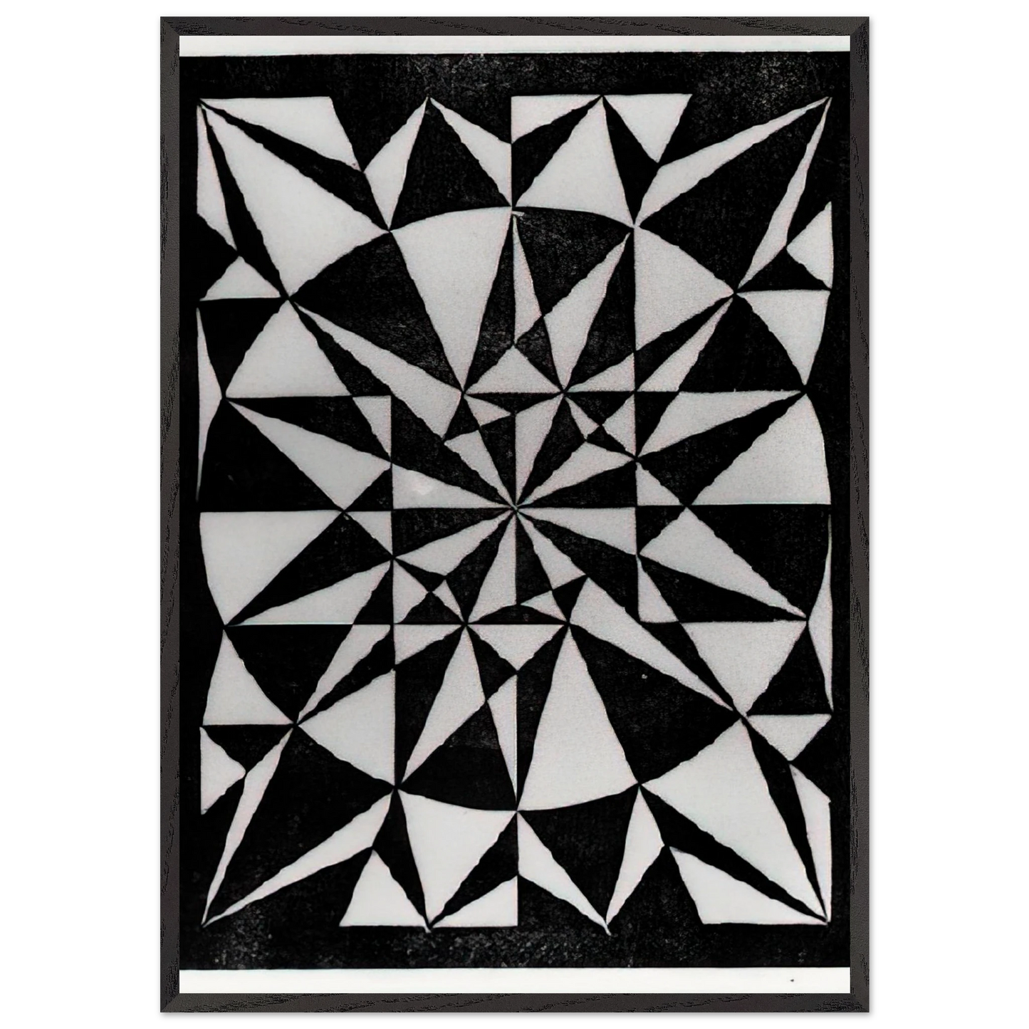 FLOR DE PASCUA BEAUTIFUL - MC Escher 70x100 cm / 28x40 inches Framed Art Print – Black Wooden Frame | Maurits Cornelis Escher Prints