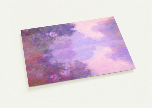 Misty Morning on the Seine By claude monet Pack of 10 Post Cards | claude monet Post Cards | A6 (10.5 x 14.8 cm) - 4.1 x 5.8 inches