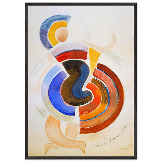 UTITLED - Sonia Delaunay 70x100 cm / 28x40 inches Framed Art Print – Black Wooden Frame
