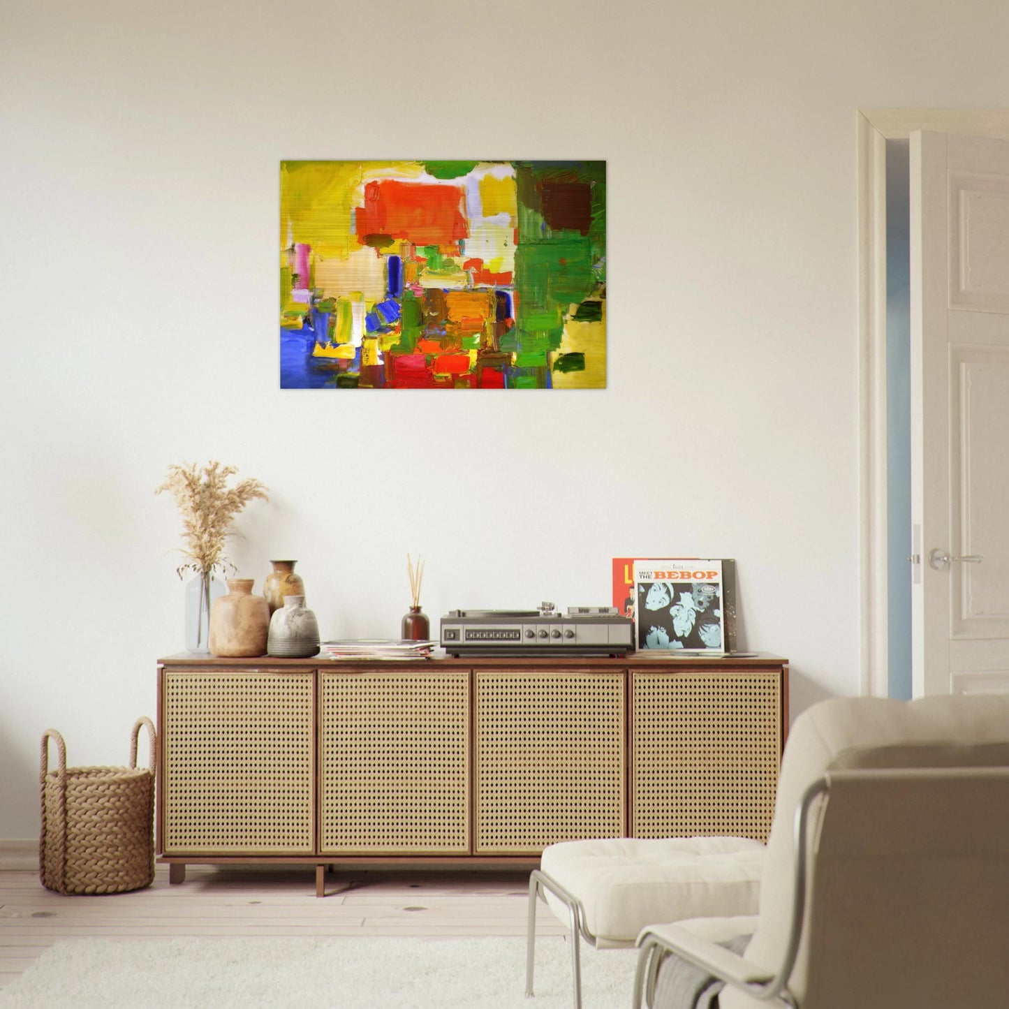 August Light - Hans Hofmann Brushed Aluminum Print - 70x100 cm / 28x40 inches | Hans Hofmann Aluminum Print | Hans Hofmann Prints